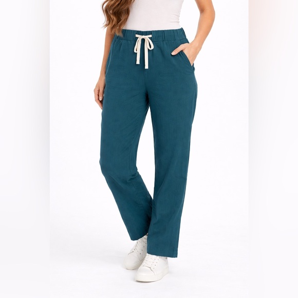 Figs Pants - FIGS Technical Collection Teal Scrub Pants Drawstring Medical Women’s Small